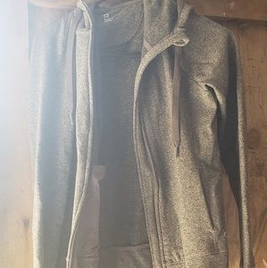 Gray Gap Zip Up Sweatshirt